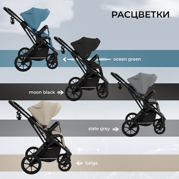 Детская универсальная коляска Sweet Baby Nuvola Air 2в1