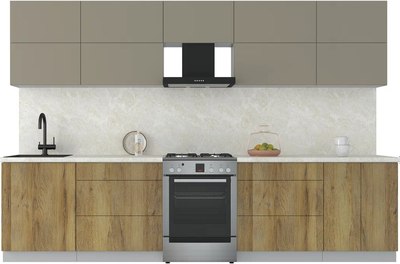 Кухонный гарнитур Интерлиния Мила Матте 3.2 Б - фото