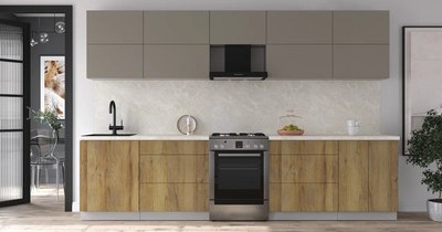 Кухонный гарнитур Интерлиния Мила Матте 3.2 Б