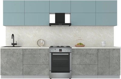 Кухонный гарнитур Интерлиния Мила Матте 3.2 Б - фото