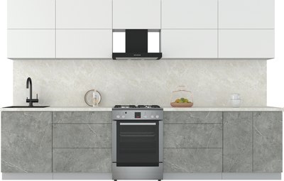 Кухонный гарнитур Интерлиния Мила Матте 3.3 Б - фото