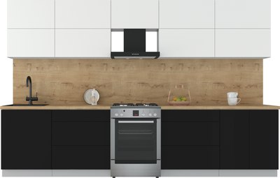 Кухонный гарнитур Интерлиния Мила Матте 3.3 Б - фото