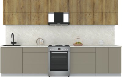 Кухонный гарнитур Интерлиния Мила Матте 3.3 Б - фото