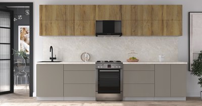 Кухонный гарнитур Интерлиния Мила Матте 3.3 Б