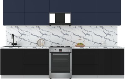 Кухонный гарнитур Интерлиния Мила Матте 3.3 Б - фото