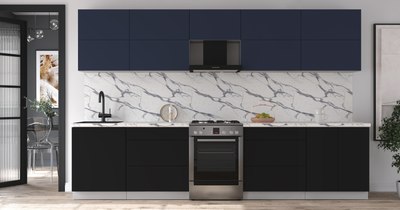 Кухонный гарнитур Интерлиния Мила Матте 3.3 Б