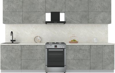 Кухонный гарнитур Интерлиния Мила Матте 3.3 Б - фото