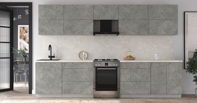 Кухонный гарнитур Интерлиния Мила Матте 3.3 Б