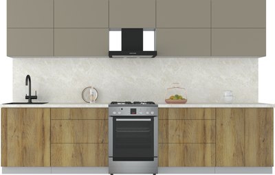 Кухонный гарнитур Интерлиния Мила Матте 3.3 Б - фото