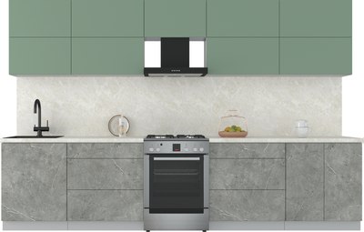 Кухонный гарнитур Интерлиния Мила Матте 3.3 Б - фото