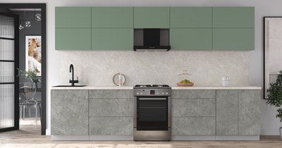 Кухонный гарнитур Интерлиния Мила Матте 3.3 Б