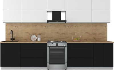 Кухонный гарнитур Интерлиния Мила Матте 3.4 Б - фото