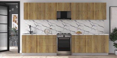 Кухонный гарнитур Интерлиния Мила Матте 3.5 Б