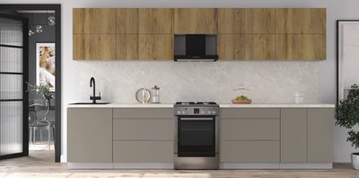 Кухонный гарнитур Интерлиния Мила Матте 3.5 Б