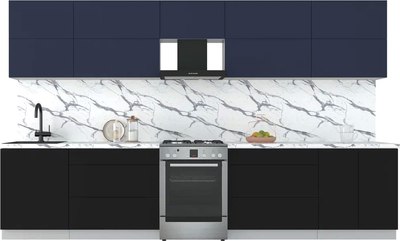 Кухонный гарнитур Интерлиния Мила Матте 3.5 Б - фото