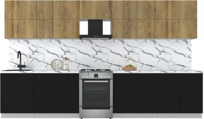 Кухонный гарнитур Интерлиния Мила Матте 3.6 Б - фото