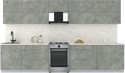 Кухонный гарнитур Интерлиния Мила Матте 3.6 Б - фото