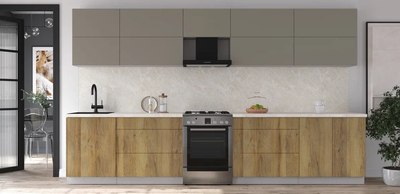 Кухонный гарнитур Интерлиния Мила Матте 3.6 Б