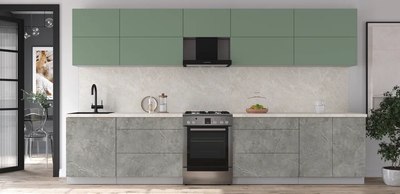 Кухонный гарнитур Интерлиния Мила Матте 3.6 Б