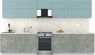 Кухонный гарнитур Интерлиния Мила Матте 3.6 Б - фото