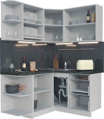 Кухонный гарнитур Интерлиния Мила Матте 1.5x1.4 А