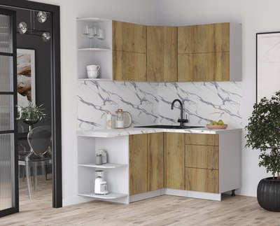 Кухонный гарнитур Интерлиния Мила Матте 1.5x1.4 А