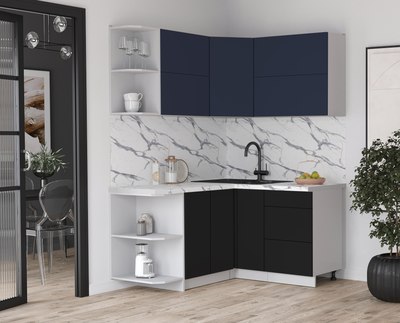 Кухонный гарнитур Интерлиния Мила Матте 1.5x1.4 А