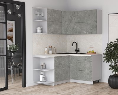 Кухонный гарнитур Интерлиния Мила Матте 1.5x1.4 А