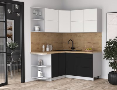 Кухонный гарнитур Интерлиния Мила Матте 1.5x1.6 А