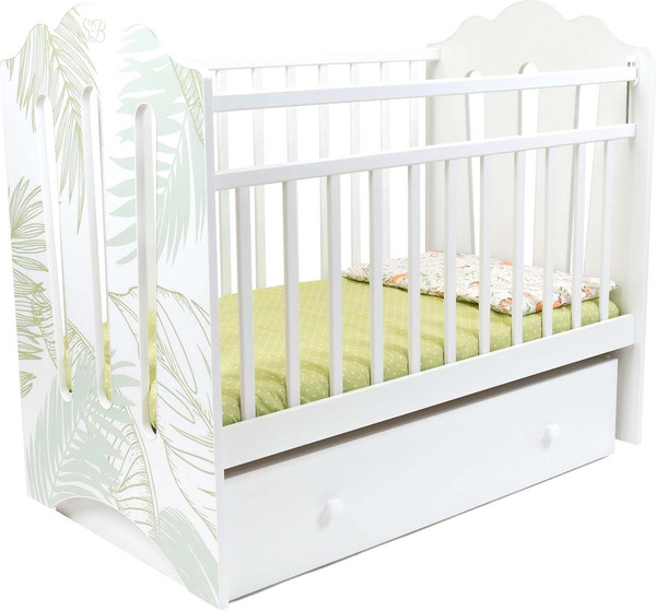 Детская кроватка Sweet Baby Cristallina с маятником с ящиком - фото