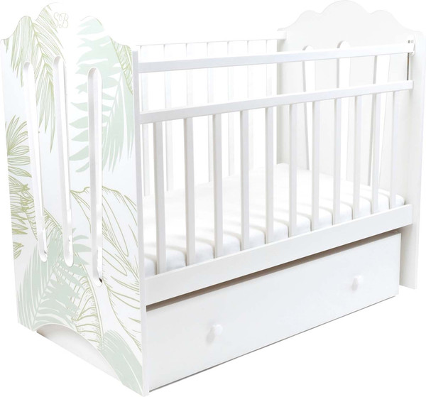 Детская кроватка Sweet Baby Cristallina с маятником с ящиком