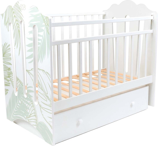 Детская кроватка Sweet Baby Cristallina с маятником с ящиком