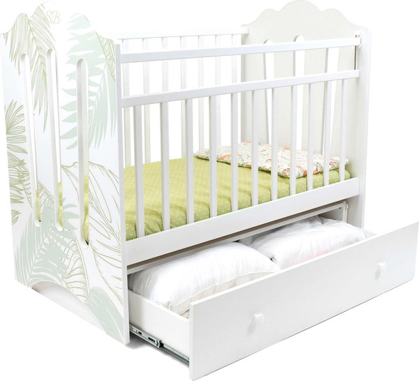 Детская кроватка Sweet Baby Cristallina с маятником с ящиком