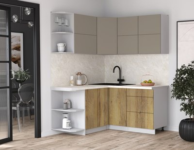 Кухонный гарнитур Интерлиния Мила Матте 1.5x1.6 А