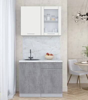 Кухонный гарнитур Интерлиния Мила Пластик 1.0 Б