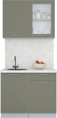 Кухонный гарнитур Интерлиния Мила Пластик 1.0 Б - фото