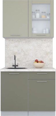 Кухонный гарнитур Интерлиния Мила Пластик 1.0 Б - фото