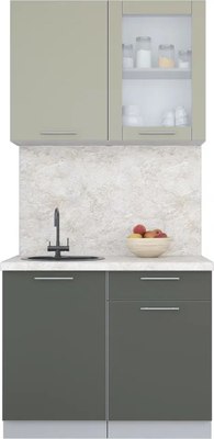 Кухонный гарнитур Интерлиния Мила Пластик 1.0 Б - фото