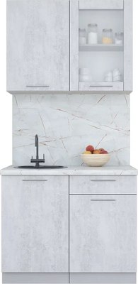 Кухонный гарнитур Интерлиния Мила Пластик 1.0 Б - фото