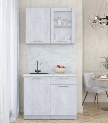 Кухонный гарнитур Интерлиния Мила Пластик 1.0 Б