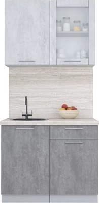 Кухонный гарнитур Интерлиния Мила Пластик 1.0 Б - фото