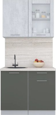 Кухонный гарнитур Интерлиния Мила Пластик 1.0 Б - фото