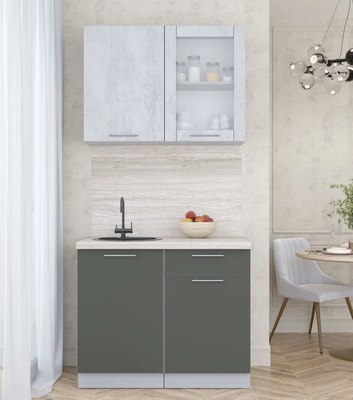 Кухонный гарнитур Интерлиния Мила Пластик 1.0 Б