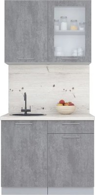 Кухонный гарнитур Интерлиния Мила Пластик 1.0 Б - фото