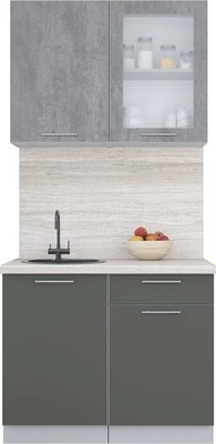 Кухонный гарнитур Интерлиния Мила Пластик 1.0 Б - фото
