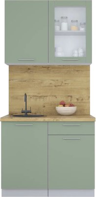 Кухонный гарнитур Интерлиния Мила Пластик 1.0 Б - фото