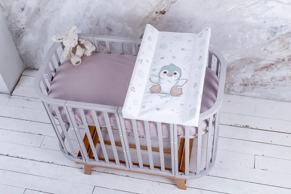 Доска пеленальная Sweet Baby Pinguino New Grigio на кроватку 79x45