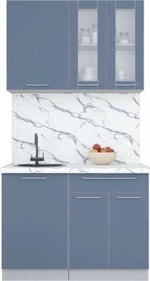 Кухонный гарнитур Интерлиния Мила Пластик 1.1 Б - фото