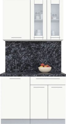 Кухонный гарнитур Интерлиния Мила Пластик 1.1 Б - фото