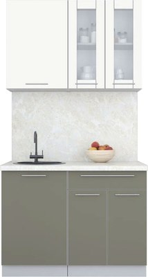 Кухонный гарнитур Интерлиния Мила Пластик 1.1 Б - фото